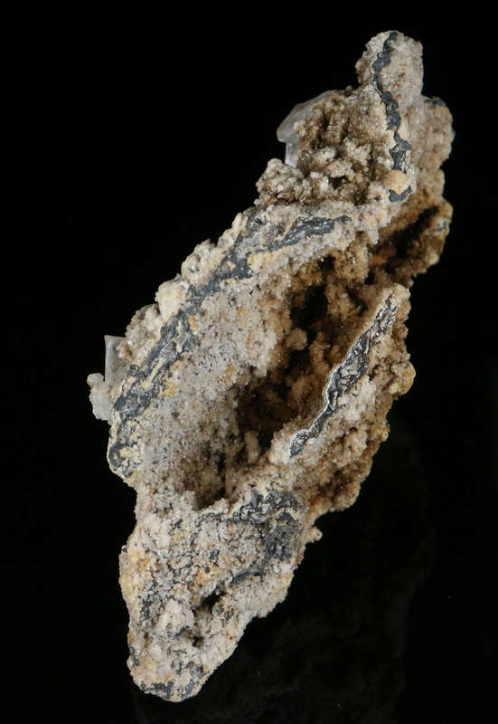 Hydroxyapophyllite on Matrix,"N'Chwaning II Mine, Kalahari Manganese Field, Northern Cape, South Afr