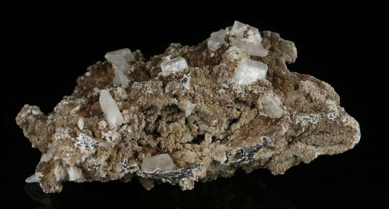Hydroxyapophyllite on Matrix,"N'Chwaning II Mine, Kalahari Manganese Field, Northern Cape, South Afr