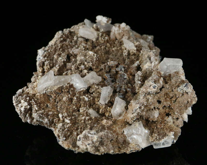 Hydroxyapophyllite on Matrix,"N'Chwaning II Mine, Kalahari Manganese Field, Northern Cape, South Afr