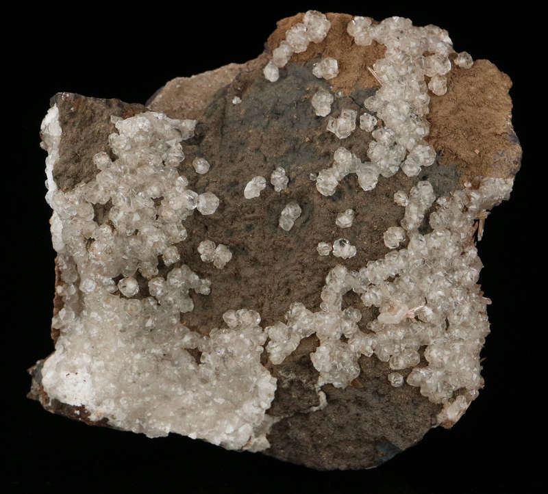 Inesite, Calcite on Matrix,"N'Chwaning II Mine, Kalahari Manganese Field, Northern Cape, South Afric
