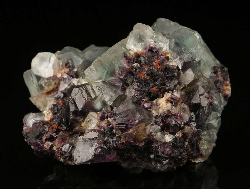 Purple Green Zoned Fluorite Cluster, Okorusu Mine, Otjiwarongo, Otjozondjupa Region, Namibia