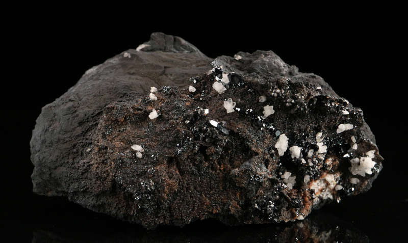Calcite & Hematite on Matrix, N'Chwaning II, Northern Cape, South Africa