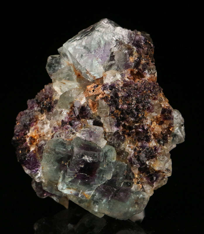 Purple Green Zoned Fluorite Cluster, Okorusu Mine, Otjiwarongo, Otjozondjupa Region, Namibia