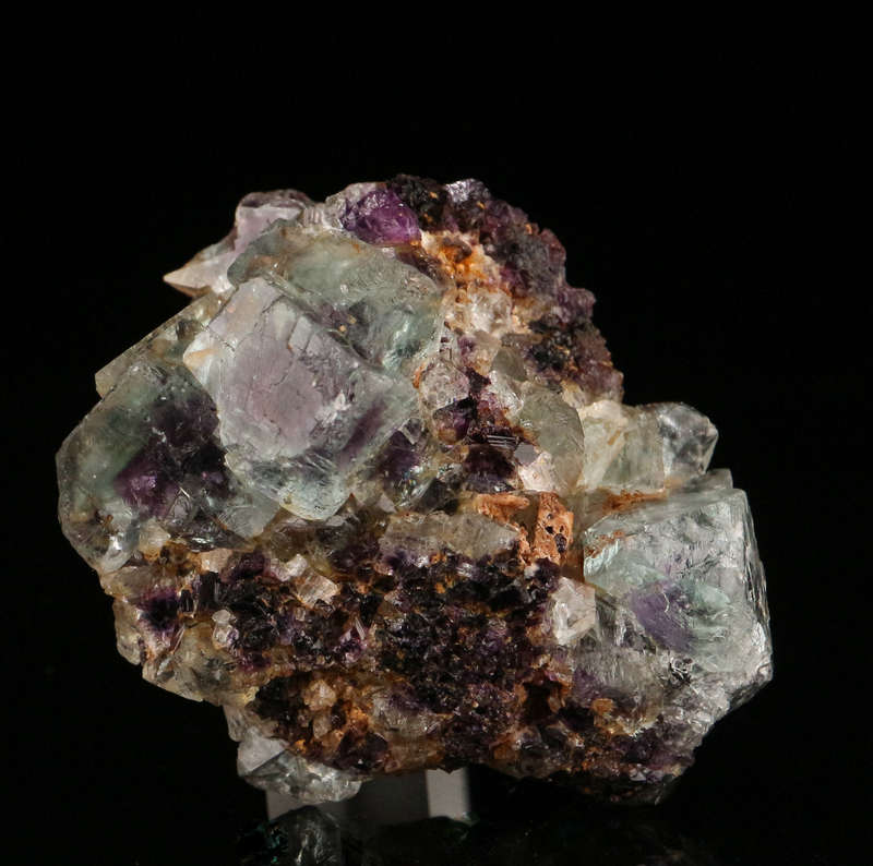 Purple Green Zoned Fluorite Cluster, Okorusu Mine, Otjiwarongo, Otjozondjupa Region, Namibia