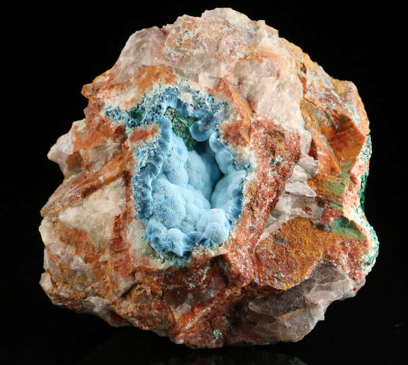 Shattuckite on Matrix, Kaokoveld Region, Namibia
