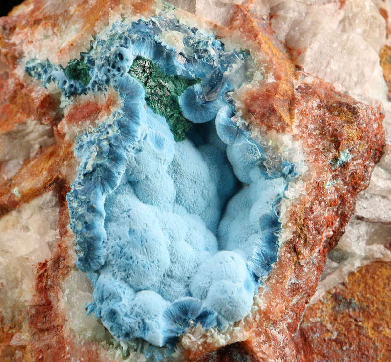 Shattuckite on Matrix, Kaokoveld Region, Namibia
