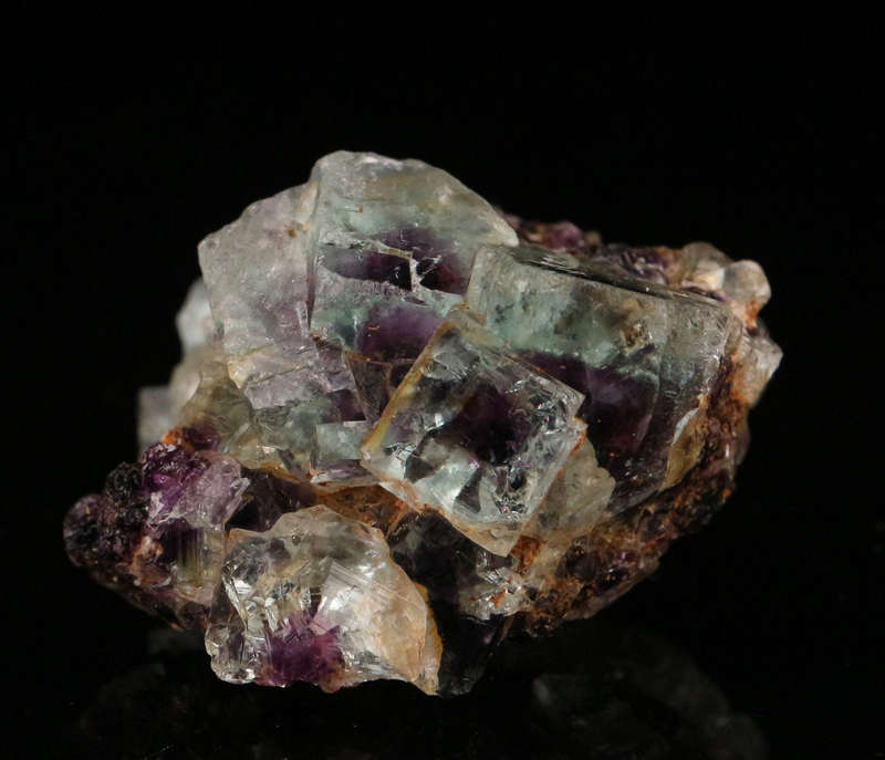 Purple Green Zoned Fluorite Cluster, Okorusu Mine, Otjiwarongo, Otjozondjupa Region, Namibia