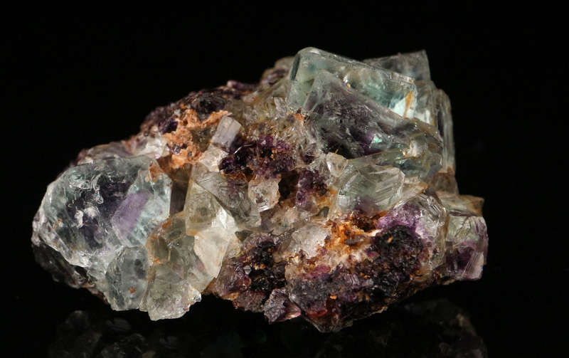 Purple Green Zoned Fluorite Cluster, Okorusu Mine, Otjiwarongo, Otjozondjupa Region, Namibia