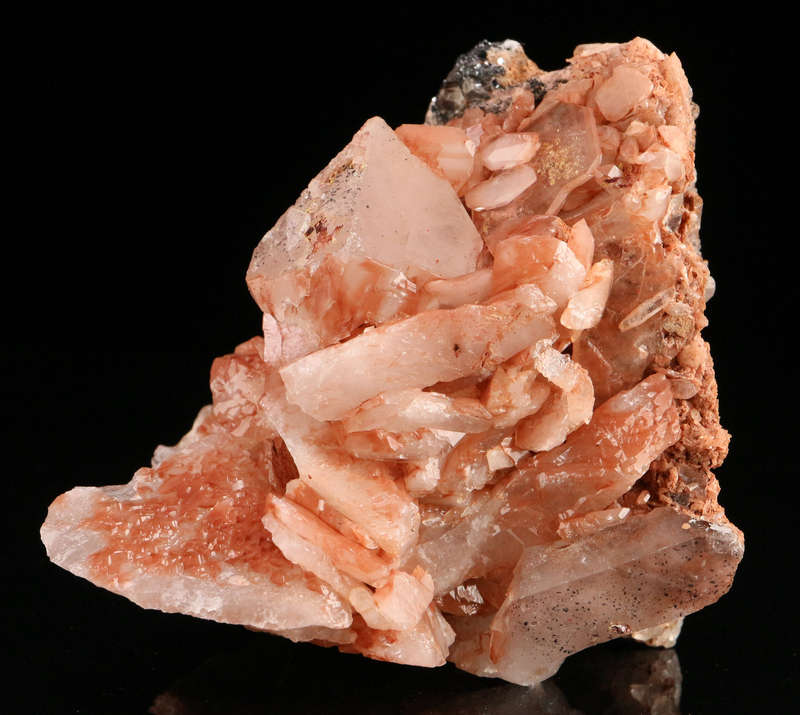 Hematite on Shard Quartz Cluster, Artonvilla Mine, Musina, South Africa