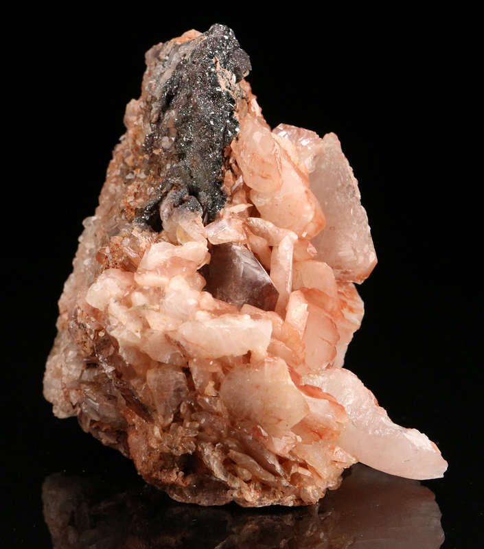 Hematite on Shard Quartz Cluster, Artonvilla Mine, Musina, South Africa
