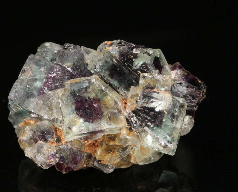 Purple Green Zoned Fluorite Cluster, Okorusu Mine, Otjiwarongo, Otjozondjupa Region, Namibia