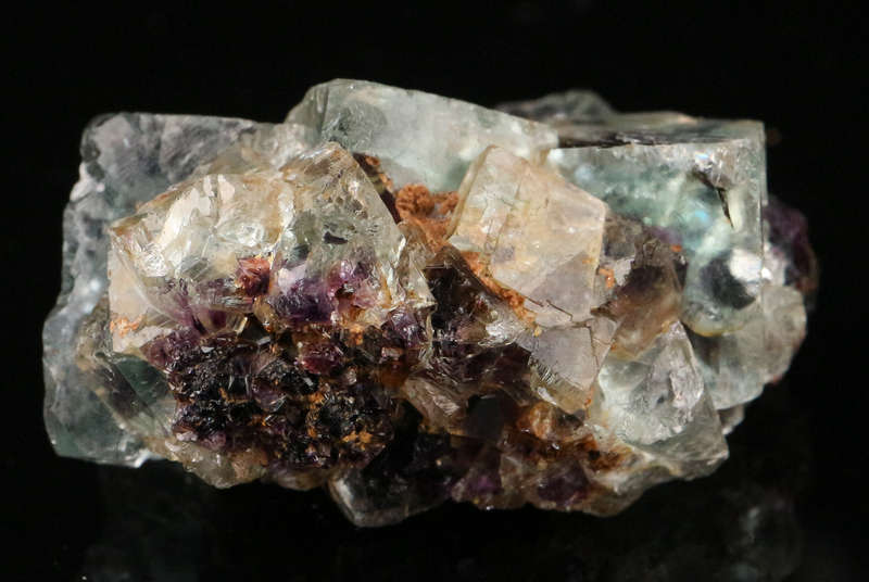 Purple Green Zoned Fluorite Cluster, Okorusu Mine, Otjiwarongo, Otjozondjupa Region, Namibia