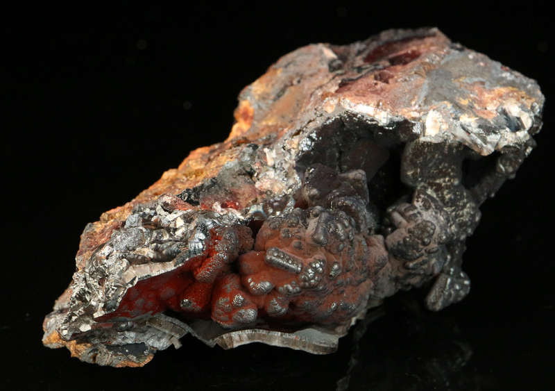 Hematite on Baryte on Matrix, Skorpion Mine, Karas Region, Namibia
