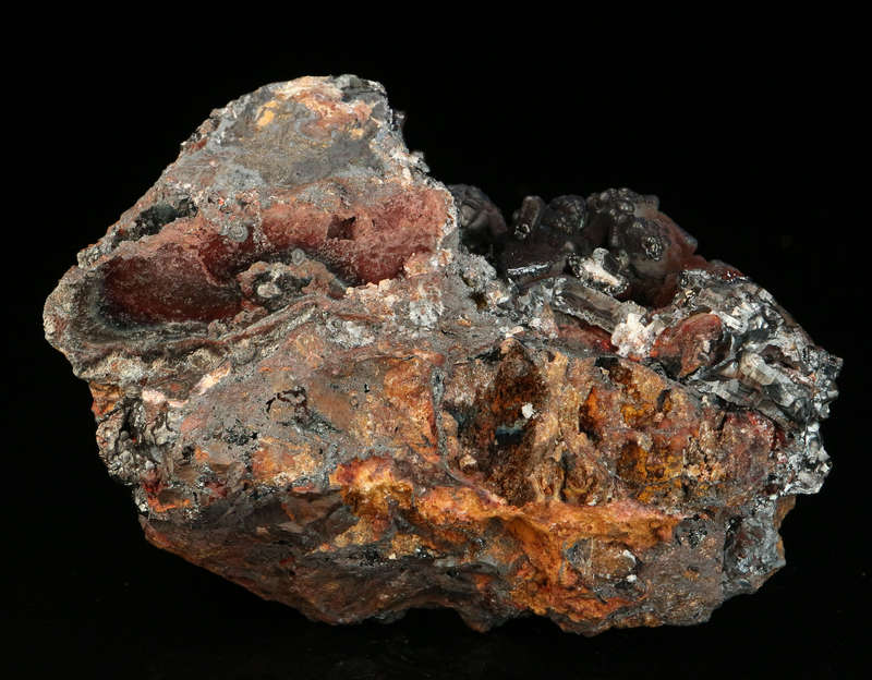 Hematite on Baryte on Matrix, Skorpion Mine, Karas Region, Namibia