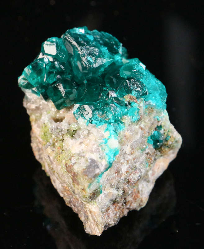 Dioptase on Matrix, Tsumeb Mine, Namibia
