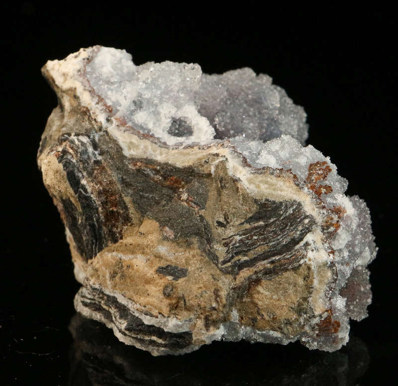 Quartz on Smithsonite, Skorpion Mine, Karas Region, Namibia