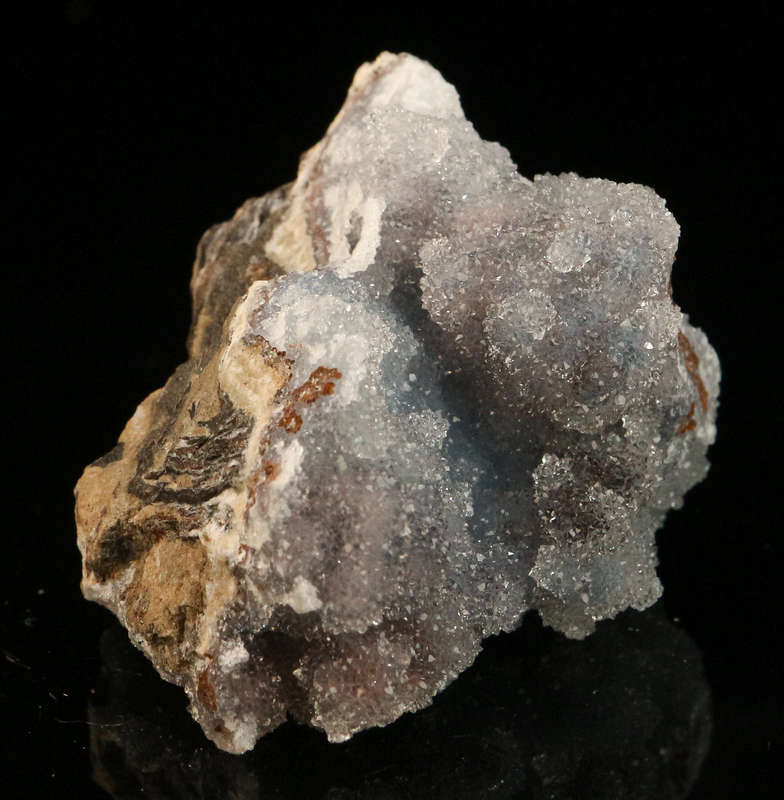 Quartz on Smithsonite, Skorpion Mine, Karas Region, Namibia