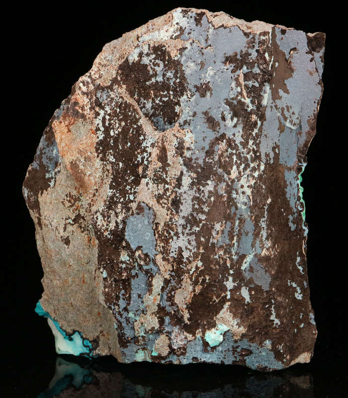 Plancheite, Chrysocolla & Malachite on Matrix, Skorpion Mine, Karas Region, Namibia