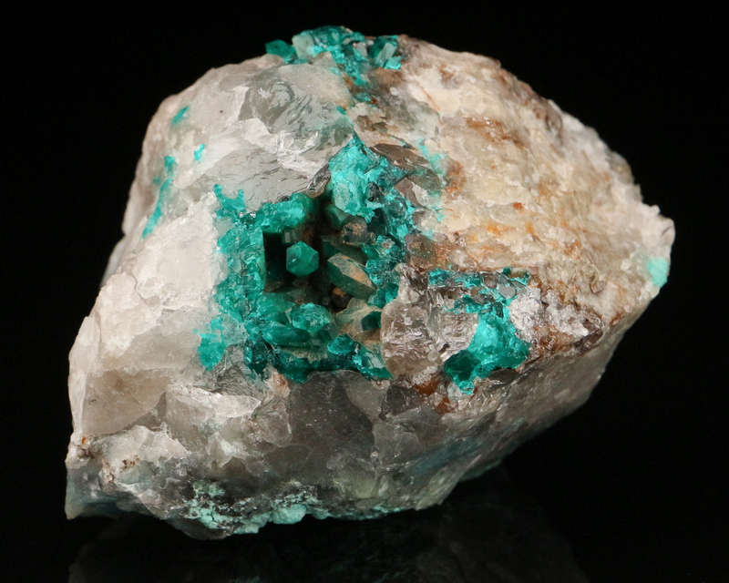 Dioptase on Matrix, Kaokoveld Region, Namibia