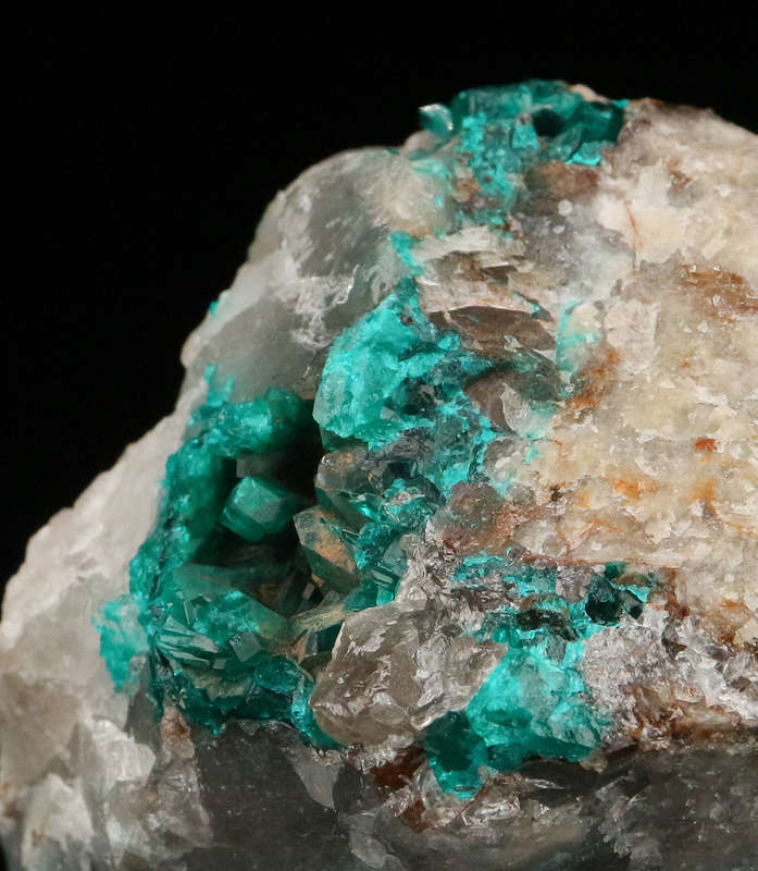 Dioptase on Matrix, Kaokoveld Region, Namibia