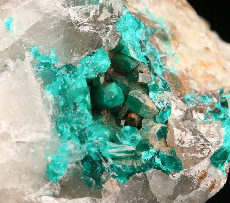 Dioptase on Matrix, Kaokoveld Region, Namibia