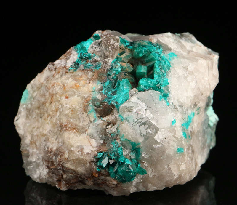 Dioptase on Matrix, Kaokoveld Region, Namibia