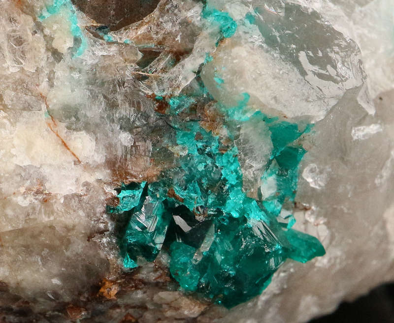 Dioptase on Matrix, Kaokoveld Region, Namibia
