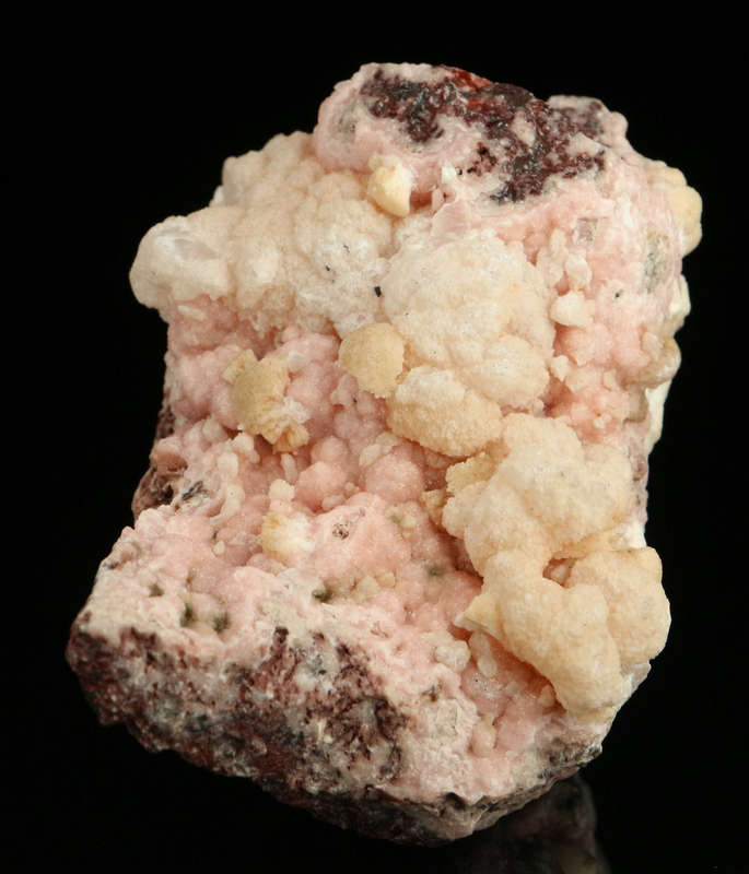 Kutnohorite on Rhodochrosite,"N'Chwaning II Mine, Kalahari Manganese Field, Northern Cape, South Afr