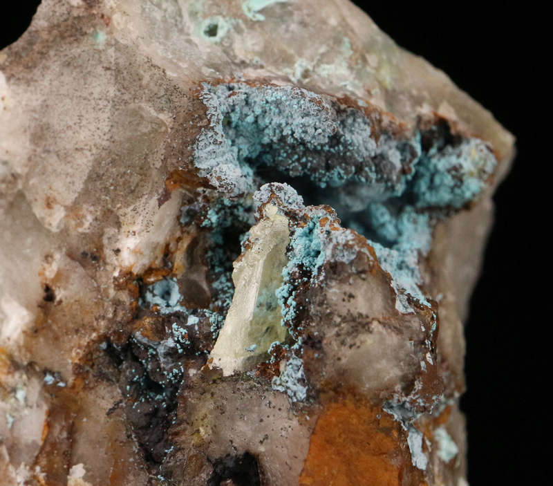 Shattuckite on Matrix, Kaokoveld Region, Namibia