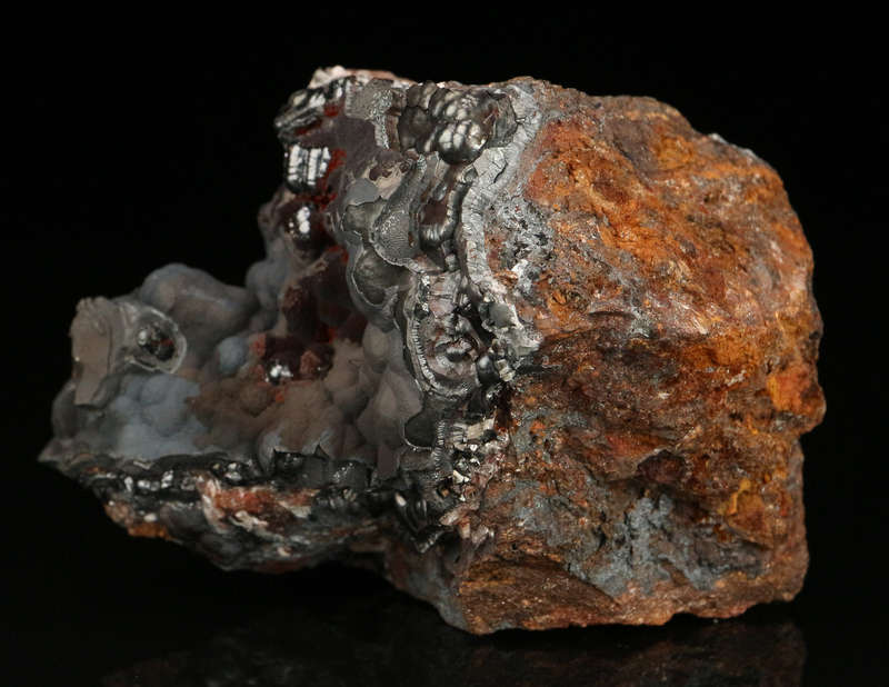 Hematite on Baryte on Matrix, Skorpion Mine, Karas Region, Namibia