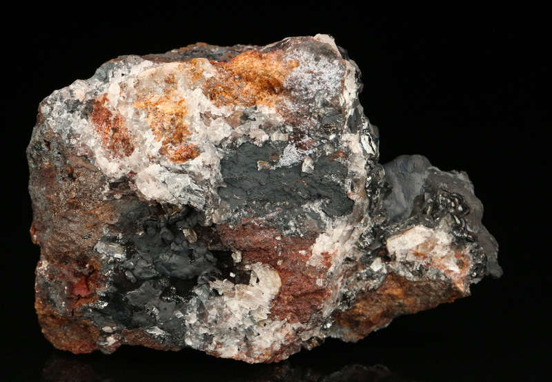 Hematite on Baryte on Matrix, Skorpion Mine, Karas Region, Namibia