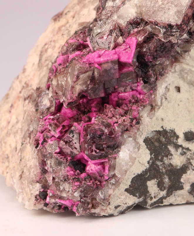 Cobaltoan Calcite on Matrix, Mashamba West Mine, DRC