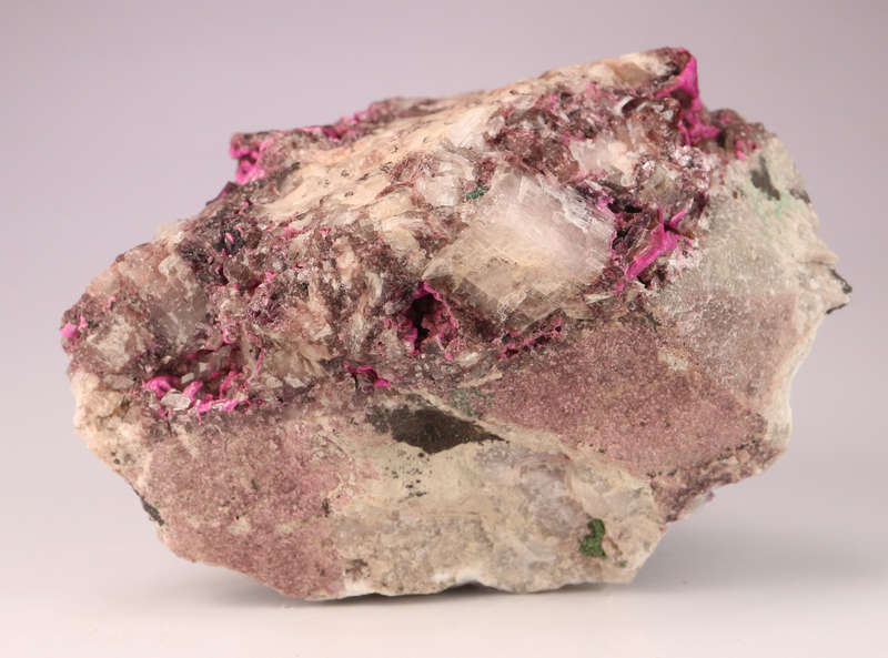 Cobaltoan Calcite on Matrix, Mashamba West Mine, DRC