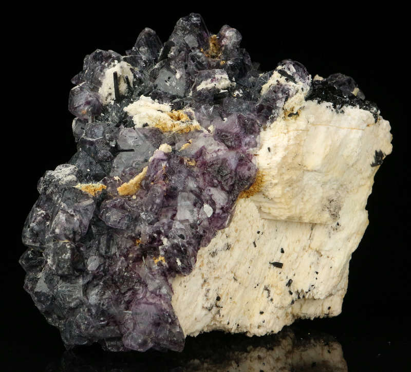Schorl incl Fluorite on Matrix, Erongo Mnt Region, Namibia