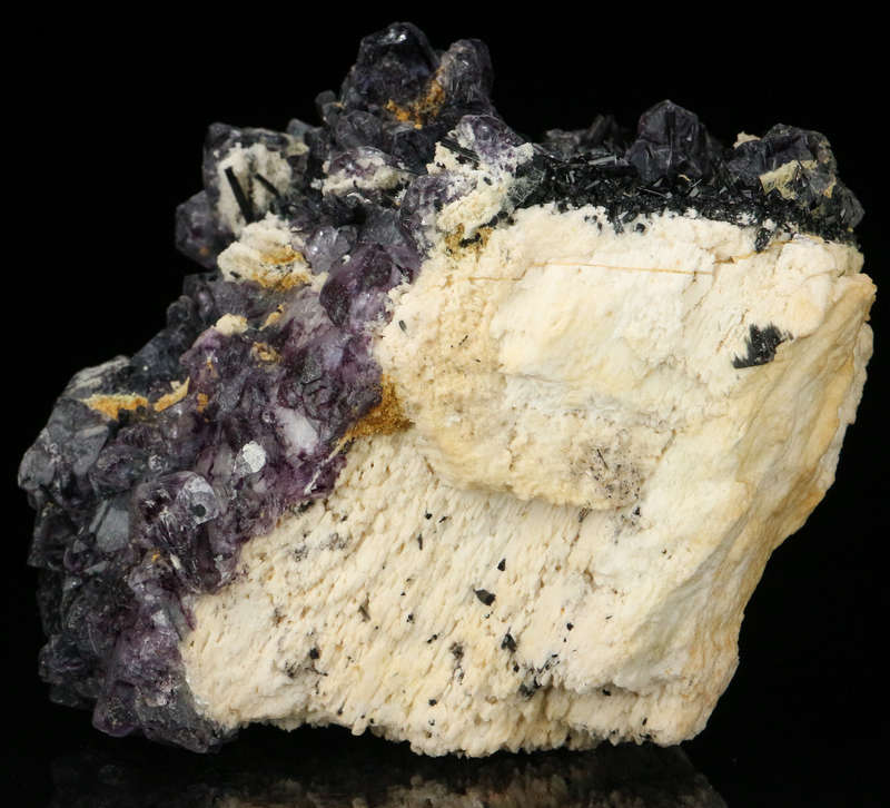 Schorl incl Fluorite on Matrix, Erongo Mnt Region, Namibia