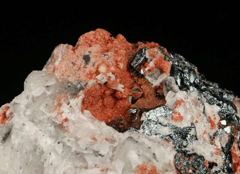 Hematite, Calcite & Andradite,"N'Chwaning II Mine, Kalahari Manganese Field, Northern Cape, South Af