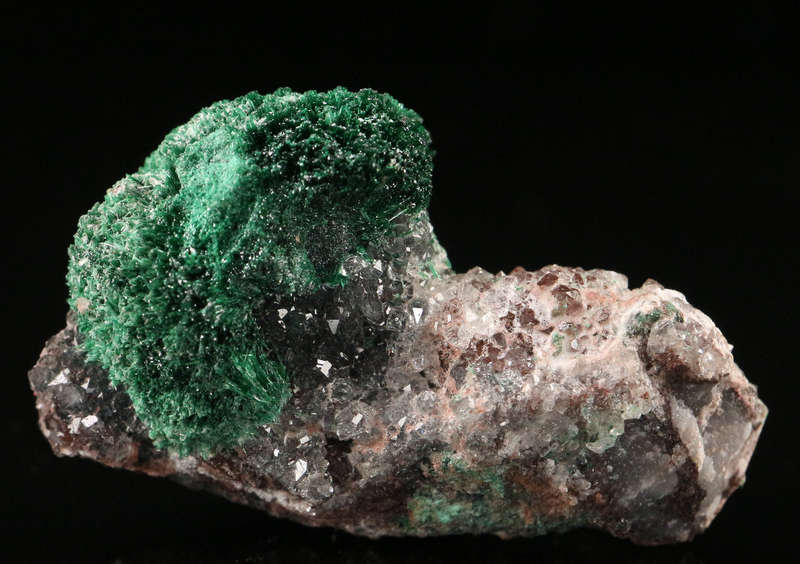 Malachite on Matrix, Kombat Mine, Namibia