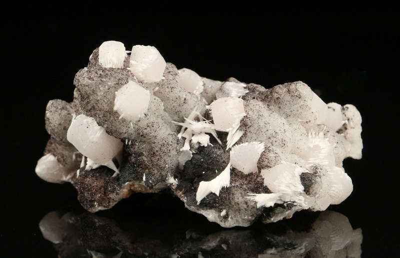 Calcite on Matrix, "N'Chwaning II Mine, Kalahari Manganese Field, Northern Cape, South Africa "