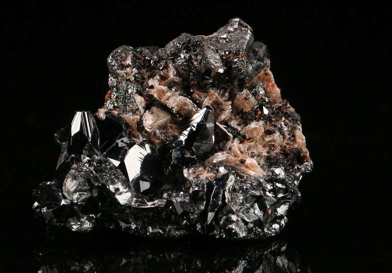 Hematite on Matrix, "N'Chwaning II Mine, Kalahari Manganese Field, Northern Cape, South Africa "