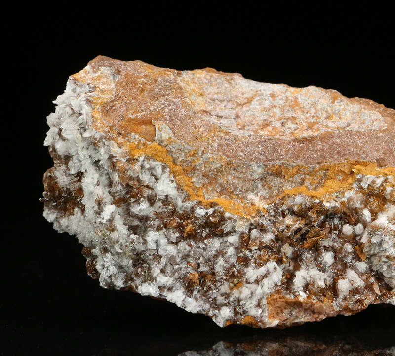 Calcite on Siderite on Matrix, Gobobosebberge Mnt, Namibia