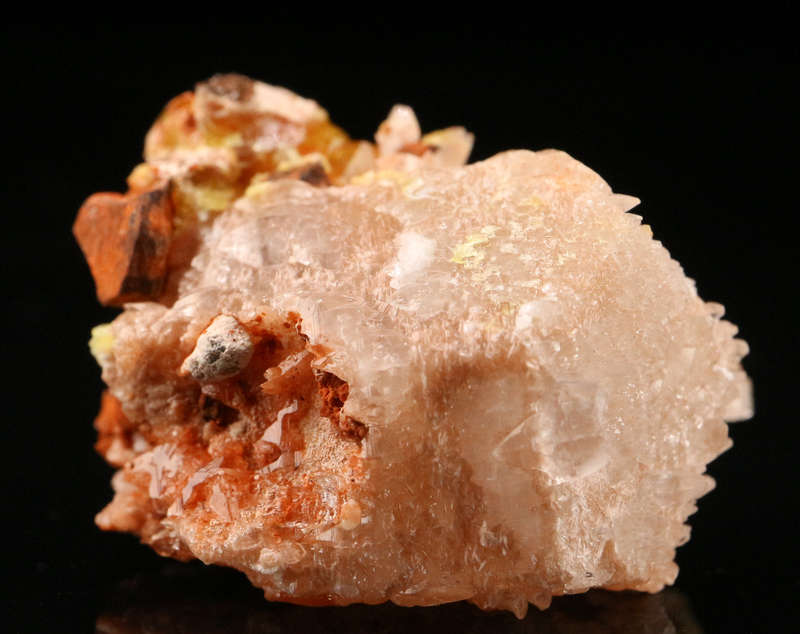 Ettringite on Calcite, N'Chwaning II, Northern Cape, South Africa
