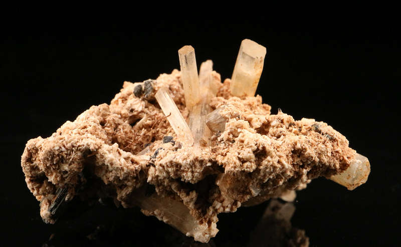 Aquamarine Feldspar and Schorl, Erongo Mnt Region, Namibia