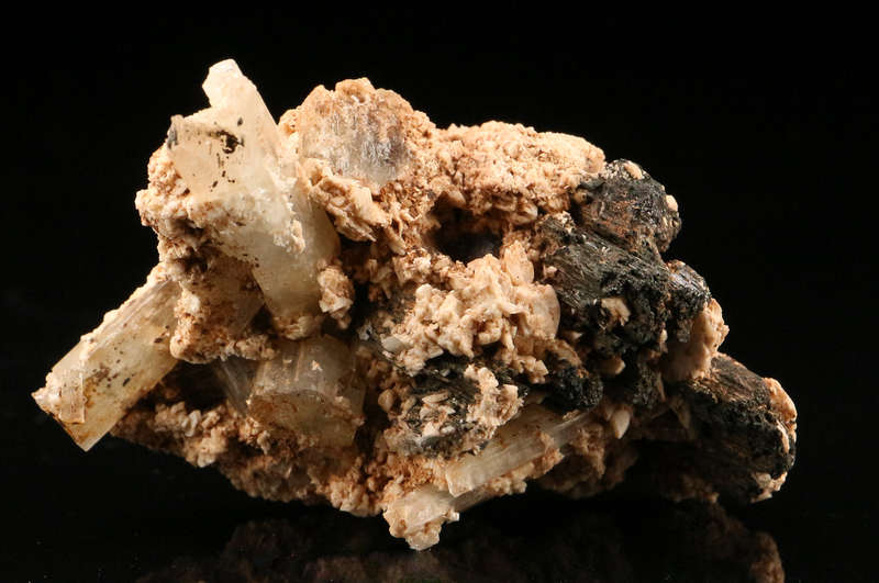 Aquamarine Feldspar and Schorl, Erongo Mnt Region, Namibia