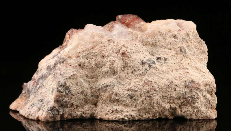 Red Hematite in Quartz Cluster, Orange River Area, Northern Cape, South Africa