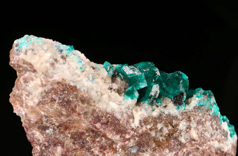 Dioptase on Matrix, Tantara Mine, DRC