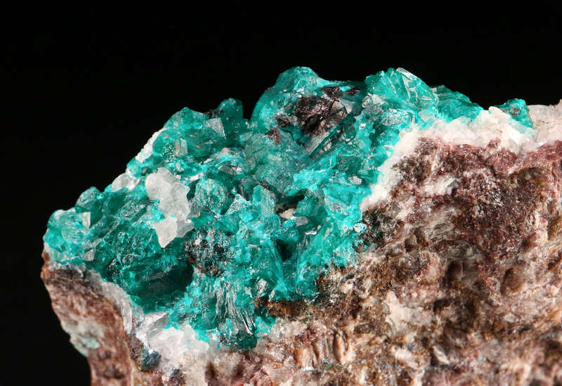 Dioptase on Matrix, Tantara Mine, DRC