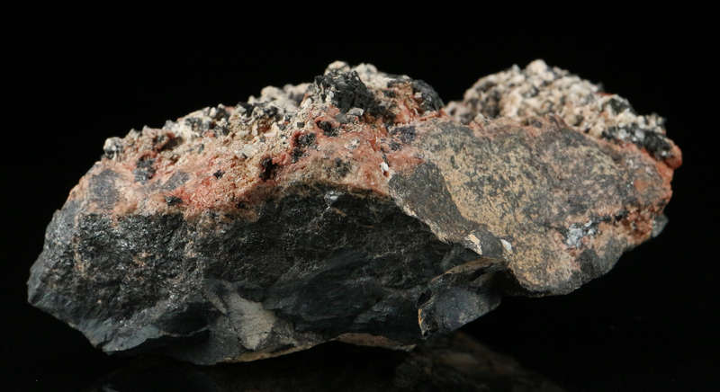 Baryte, Hausmannite on Andradite,"N'Chwaning II Mine, Kalahari Manganese Field, Northern Cape, South