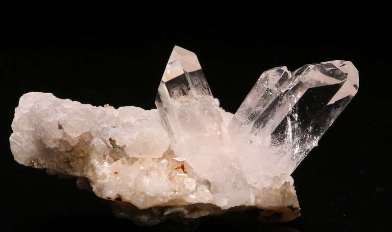Calcite on Quartz Cluster, Gobobosebberge Mnt, Namibia