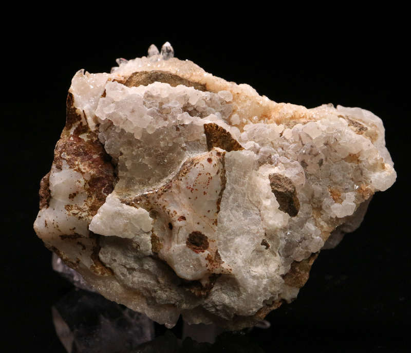 Calcite on Quartz Cluster, Gobobosebberge Mnt, Namibia
