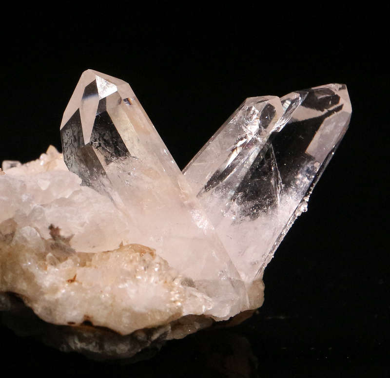 Calcite on Quartz Cluster, Gobobosebberge Mnt, Namibia